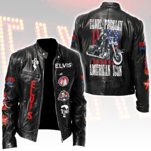 Elvis Presley Motorcycle Leather Jacket - HOATT15537