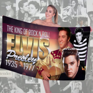 Elvis Presley Rectangle Beach Towel - TMTHU3229