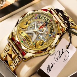 Elvis Presley 91st Anniversary Alloy Luxury Quartz Watch - HOATT15899