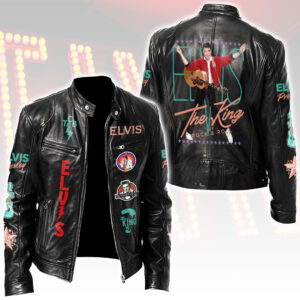 Elvis Presley Motorcycle Leather Jacket - HOATT15754