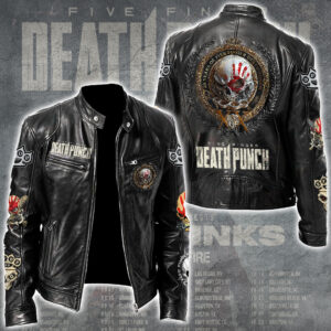 Five Finger Death Punch Tour 2026 Motorcycle Leather Jacket - GNE4866
