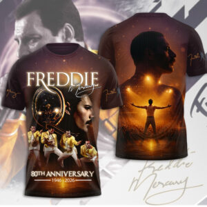 Freddie Mercury 80th Anniversary 3D Apparel - MAITM14363