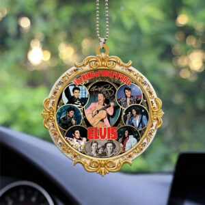 Elvis Presley Custom shape 2-sided Acrylic Car Ornament - GNENEW819