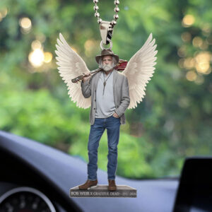 Grateful Dead x Bob Weir Custom shape 2-sided Acrylic Car Ornament - TMTHU3187