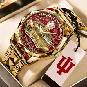 Indiana Hoosers Football 2025 National Champions Alloy Luxury Quartz Watch - MAITM14560