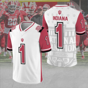 Indiana Hoosiers Football 2025 National Champions 3D Football Jersey - MAITM14576