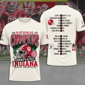 Indiana Hoosiers Football 2025 National Champions 3D Apparel - MAITM14643