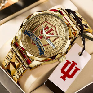 Indiana Hoosiers Football 2025 National Champions Alloy Luxury Quartz Watch - MAITM14532