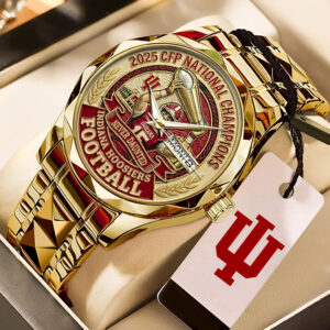 Indiana Hoosers Football 2025 National Champions Alloy Luxury Quartz Watch - MAITM14548