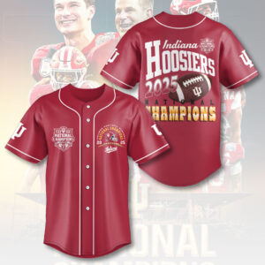 Indiana Hoosiers Football 2025 National Champions Baseball Jersey - HOATT15818