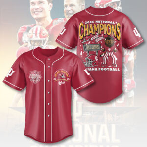 Indiana Hoosiers Football 2025 National Champions Baseball Jersey - HOATT15824