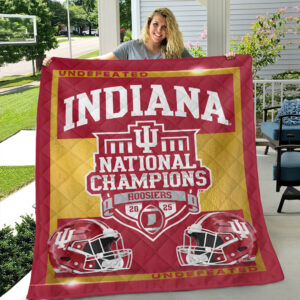 Indiana Hoosiers Football 2025 National Champions Quilt Blanket - MAITM14530