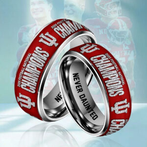 Indiana Hoosiers Football 2025 National Champions Custom Alloy Ring - HOATT15806