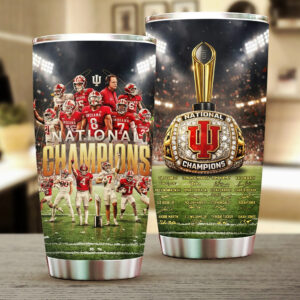 Indiana Hoosiers Football 2025 National Champions Tumbler Cup - TMTHU3678