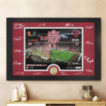 Indiana Hoosiers Football 2025 Rectangle Canvas With Inner Frame – TMTHU3390