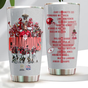 Indiana Hoosiers Football 2026 Peach Bowl Champions Tumbler Cup - HOATT15597