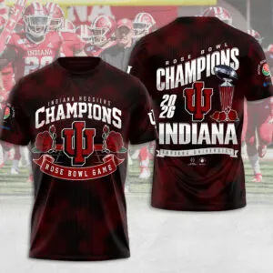 Indiana Hoosiers Football 2026 Rose Bowl Champions 3D Apparel - MAITM14310