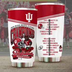 Indiana Hoosiers Football 2026 Rose Bowl Champions Tumbler Cup - MAITM14299