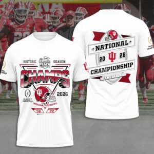 Indiana Hoosiers Football 3D Apparel - MAITM14403