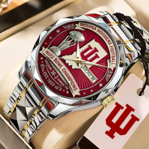 Indiana Hoosiers Football Rose Bowl Champions Alloy Luxury Quartz Watch - MAITM14353