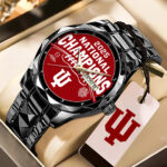 Indiana Hoosiers Football 2025 National Champions Alloy Luxury Quartz Watch – TANTN20158