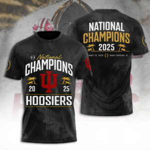 Indiana Hoosiers Football 2025 National Champions 3D Apparel - TANTN20449