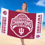 Indiana Hoosiers Football 2025 National Champions Rectangle Beach Towel – TANTN20145