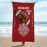 Indiana Hoosiers Football 2025 National Champions Rectangle Beach Towel – TANTN20444