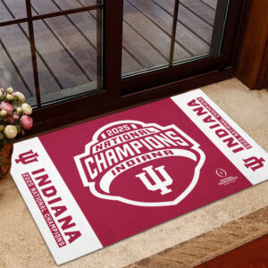 Indiana Hoosiers Football 2025 National Champions Doormat - TANTN20146