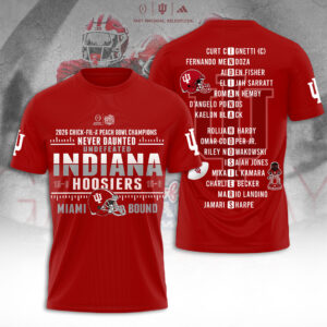 Indiana Hoosiers Football 3D Apparel - TANTN20131