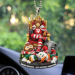 Indiana Hoosiers Football 2025 Custom shape 2-sided Acrylic Car Ornament – TMTHU3395