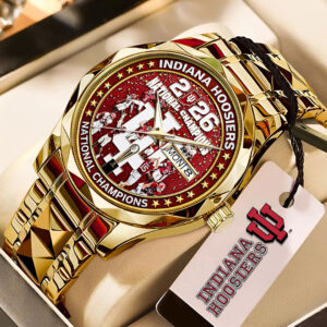 Indiana Hoosers Football 2025 Alloy Luxury Quartz Watch - TMTHU3394