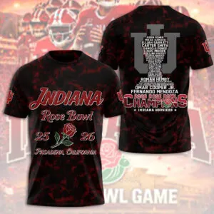 Indiana Hoosiers Football 3D Apparel - TMTHU3049