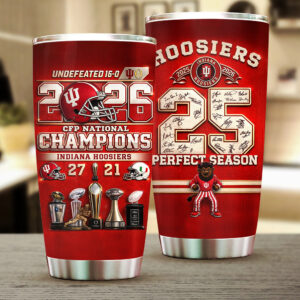 Indiana Hoosiers Football Tumbler Cup - TMTHU3422