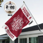 Indiana Hoosiers Football 2025 3D Double-side House Flag – TMTHU3373