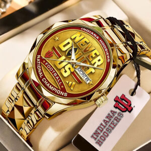 Indiana Hoosiers Football 2025 Alloy Luxury Quartz Watch - TMTHU3377
