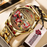 Indiana Hoosers Football 2025 Alloy Luxury Quartz Watch – TMTHU3379