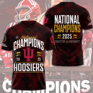 Indiana Hoosiers Football 2025 National Champions 3D Apparel - MAITM14517