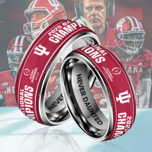 Indiana Hoosiers Football 2025 National Champions Custom Alloy Ring - MAITM14526