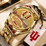 Indiana Hoosiers Football 2025 National Champions Alloy Luxury Quartz Watch – HOATT15856