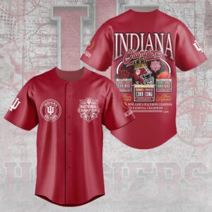 Indiana Hoosiers Football 2025 National Champions Baseball Jersey - HOATT15870