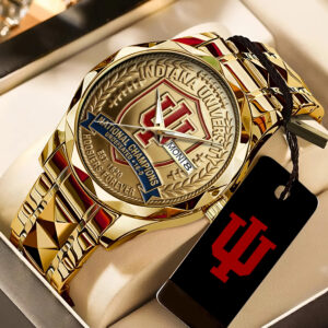 Indiana Hoosiers Football 2025 National Champions Alloy Luxury Quartz Watch - TANTN20462