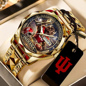 Indiana Hoosiers Football 2025 National Champions Alloy Luxury Quartz Watch - TANTN20495