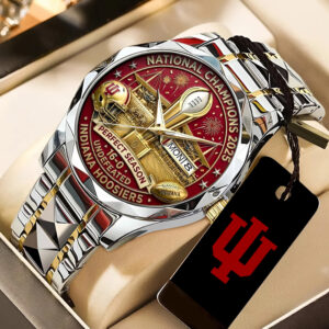 Indiana Hoosers Football 2025 National Champions Alloy Luxury Quartz Watch - TANTN20523