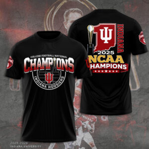 Indiana Hoosiers Football 2025 National Champions 3D Apparel - TANTN20428