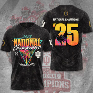 Indiana Hoosiers Football 2025 National Champions 3D Apparel - TANTN20455
