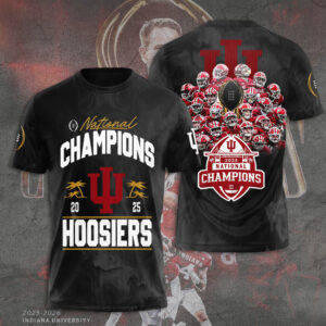 Indiana Hoosiers Football 2025 National Champions 3D Apparel - TANTN20480