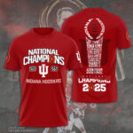 Indiana Hoosiers Football 2025 National Champions 3D Apparel – TANTN20482