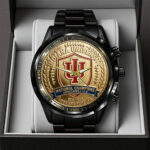 Indiana Hoosiers Football 2025 National Champions Black Stainless Steel Watch – TANTN20463