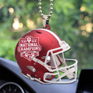 Indiana Hoosiers Football 2025 National Champions Custom shape 2-sided Acrylic Car Ornament - TANTN20433